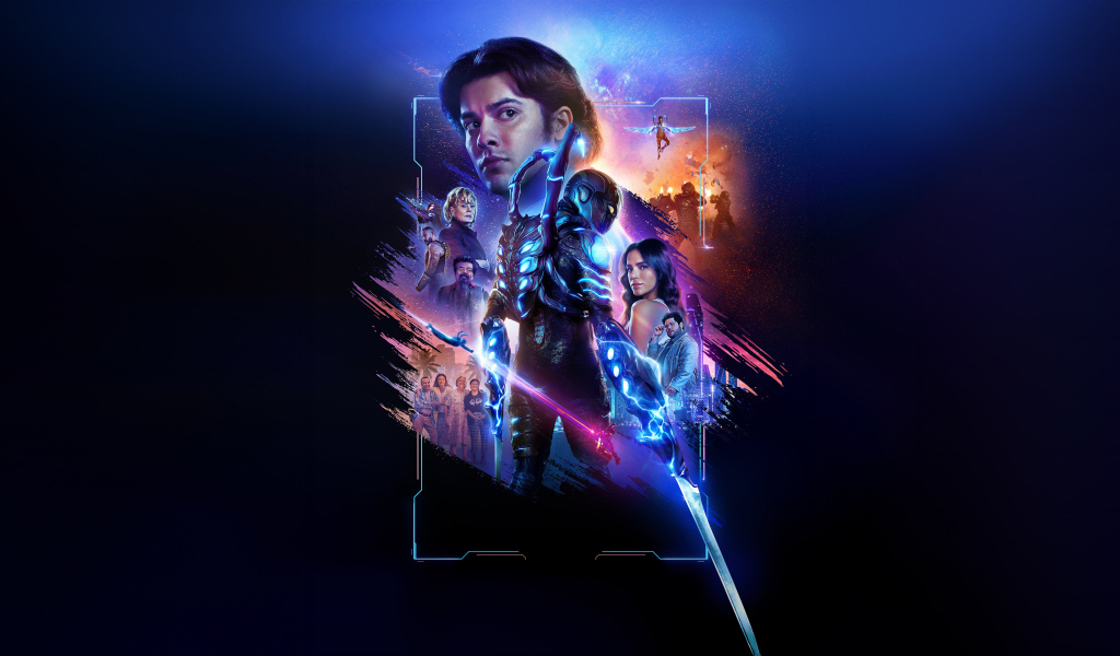 Новый фильм боевик Синий жук постер