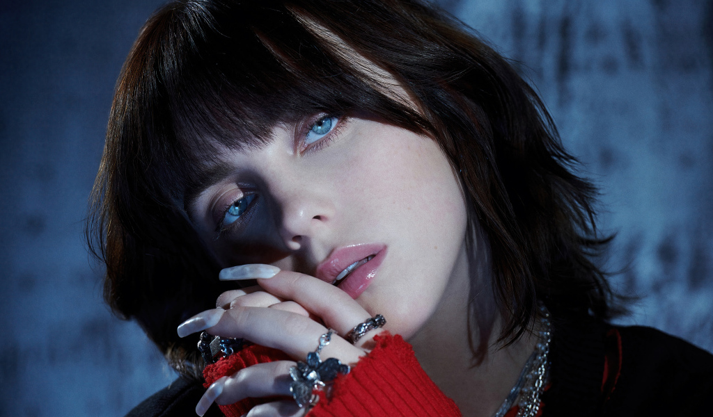 Голубоглазая девушка певица Билли Айлиш