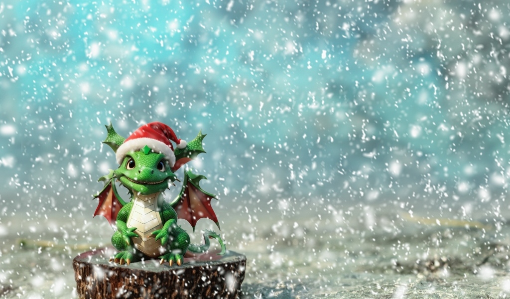 Зеленый дракон символ 2024 года