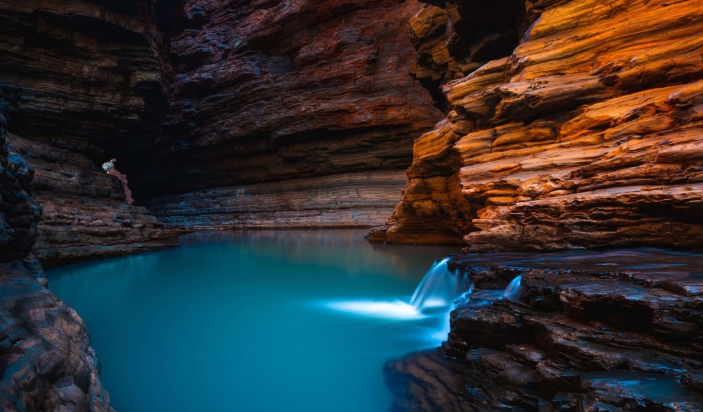 Водная пещера Kermits pool, Австралия