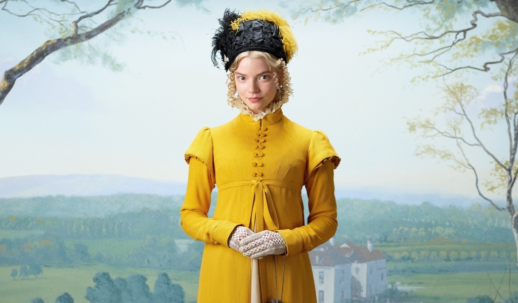 Актриса Аня Тейлор-Джой в желтом наряде