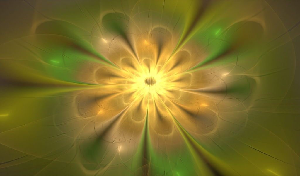 Красивый абстрактный цветок с желтой серединкой