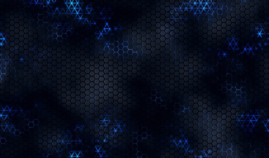 Черные соты с неоновыми вставками