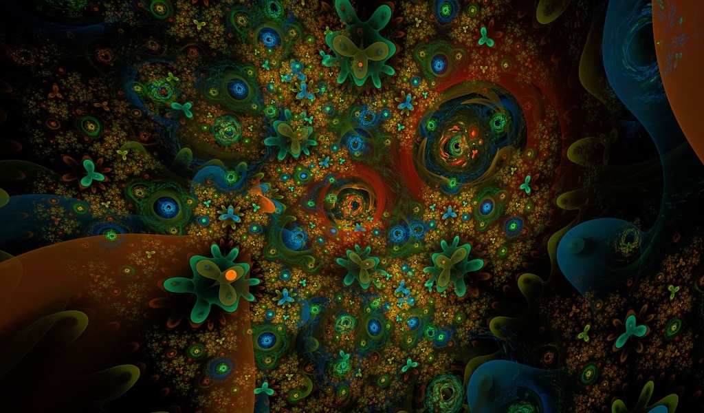 Зеленые абстрактные листья на фоне