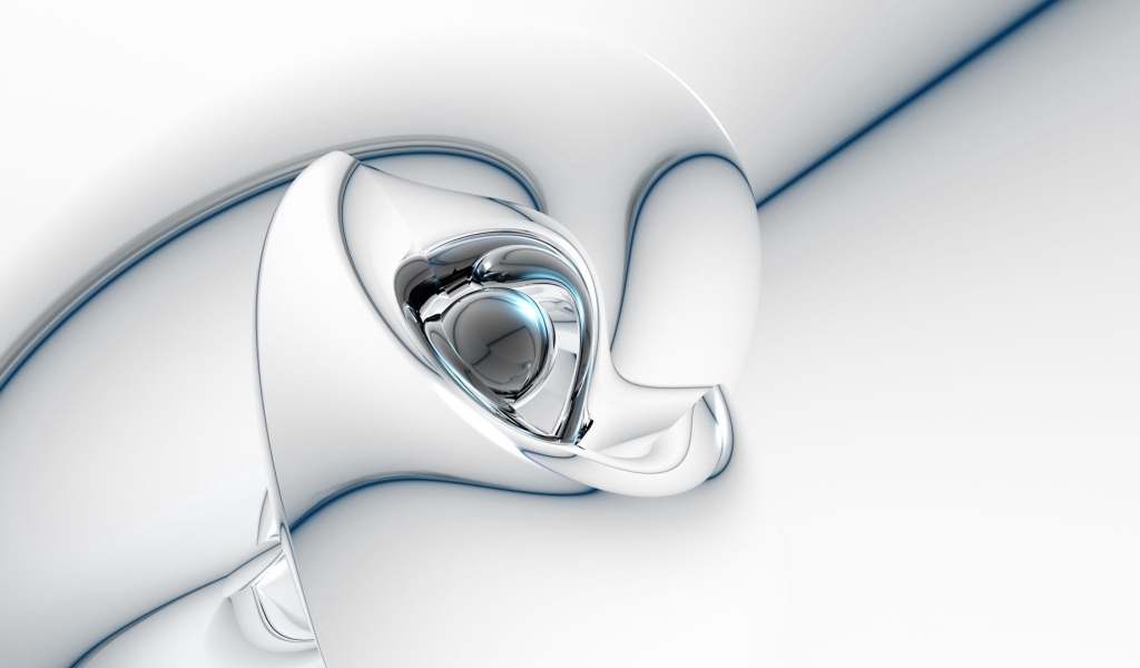 Металлический узор с шаром на сером фоне