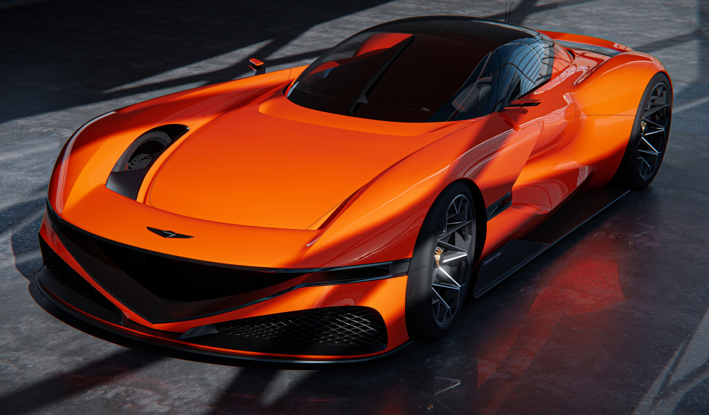 Дорогой быстрый автомобиль Genesis X Gran Berlinetta