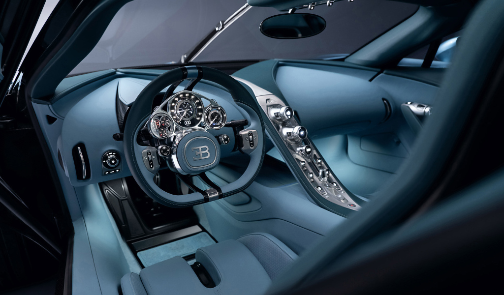 Дорогой салон автомобиля Bugatti Tourbillon 2024 года