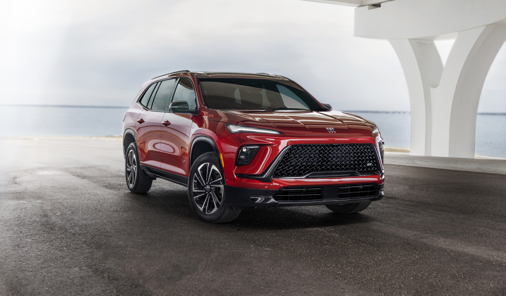 Красный Buick Enclave ST  2025 года