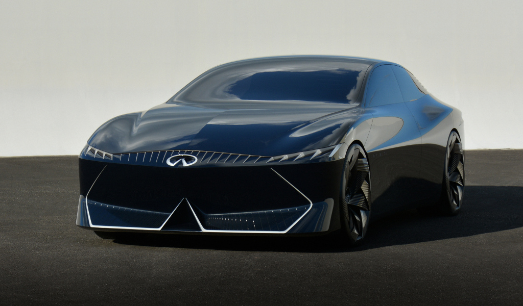Черный автомобиль Infiniti Vision Qe