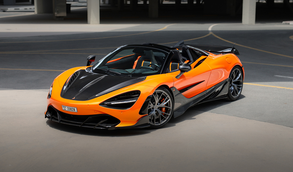 Оранжевый автомобиль TopCar McLaren 720S Spider Fury