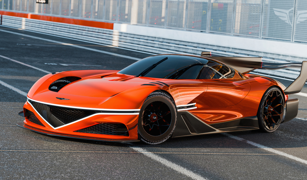Быстрый автомобиль Genesis X Gran Racer VGT Concept 2024  года