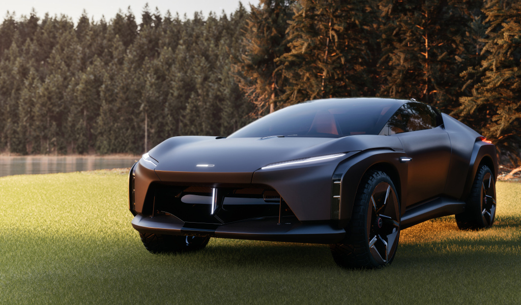 Черный автомобиль  Italdesign Quintessenza 2024