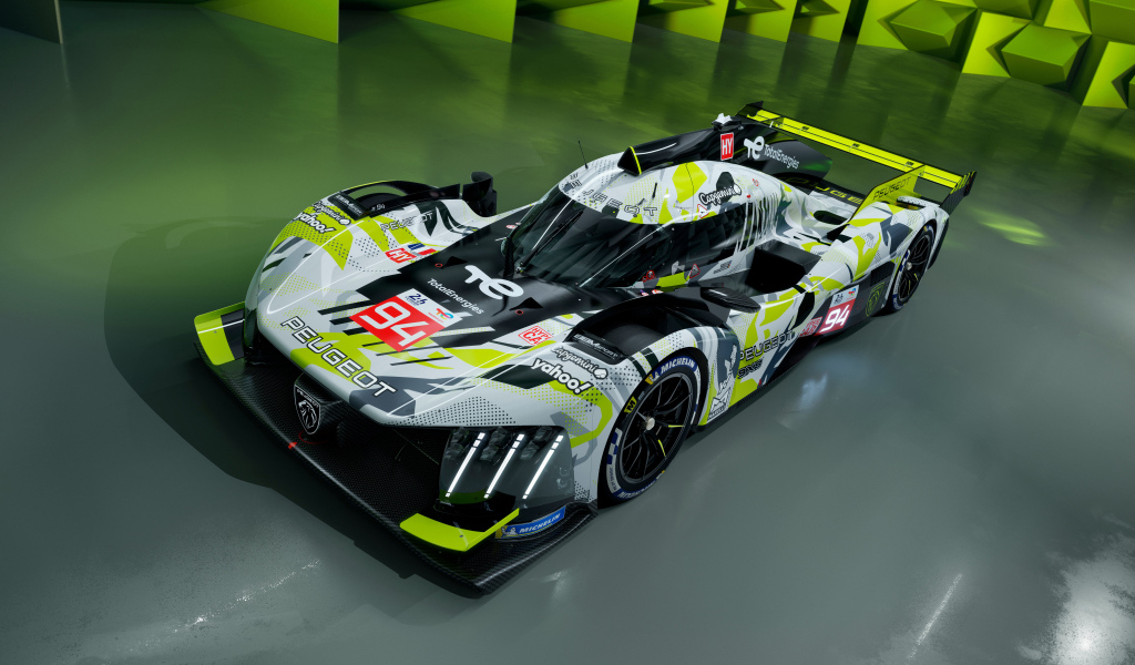 Дорогой гоночный автомобиль Peugeot 9X8 2024 года