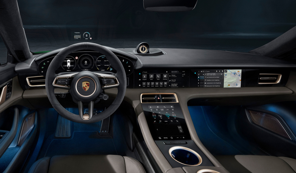 Салон автомобиля Porsche Taycan
