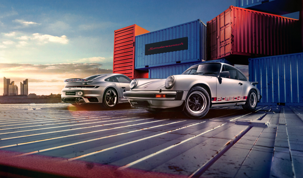 Ретро автомобиль Porsche 911, 1964 года