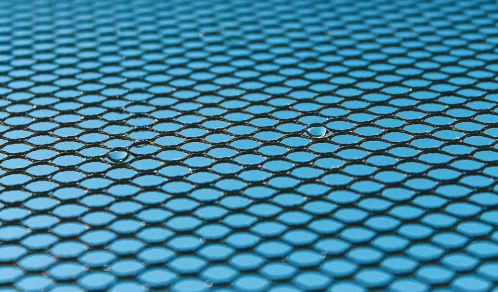 Черная сетка на голубом для фона