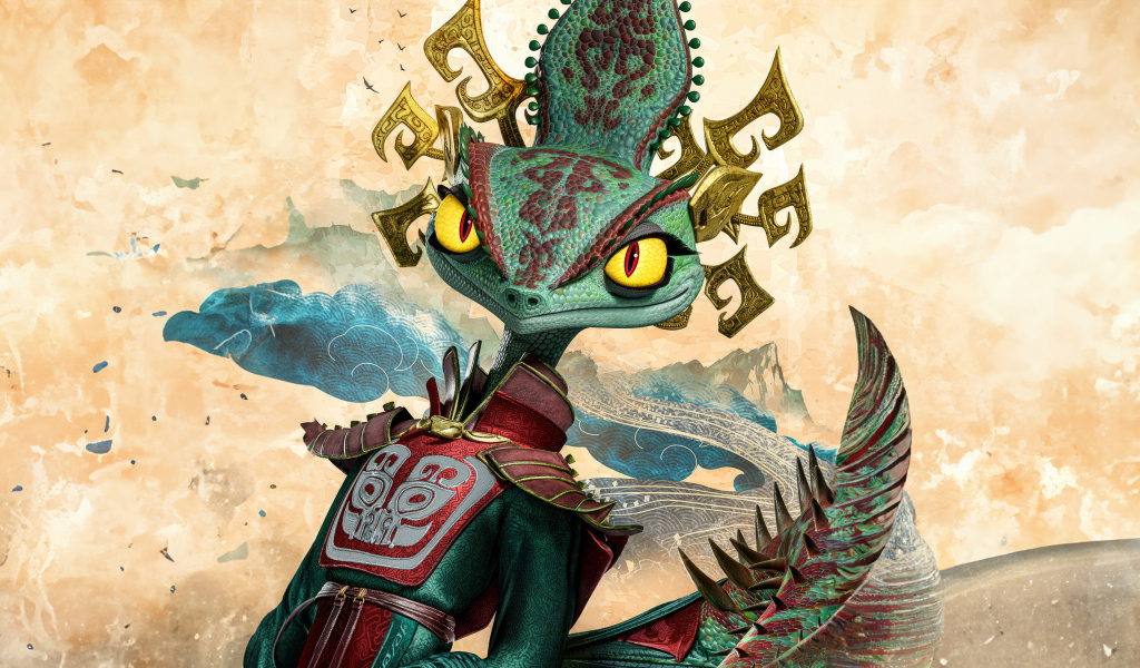 Хамелеонша персонаж нового мультфильма Кунг-фу панда 4