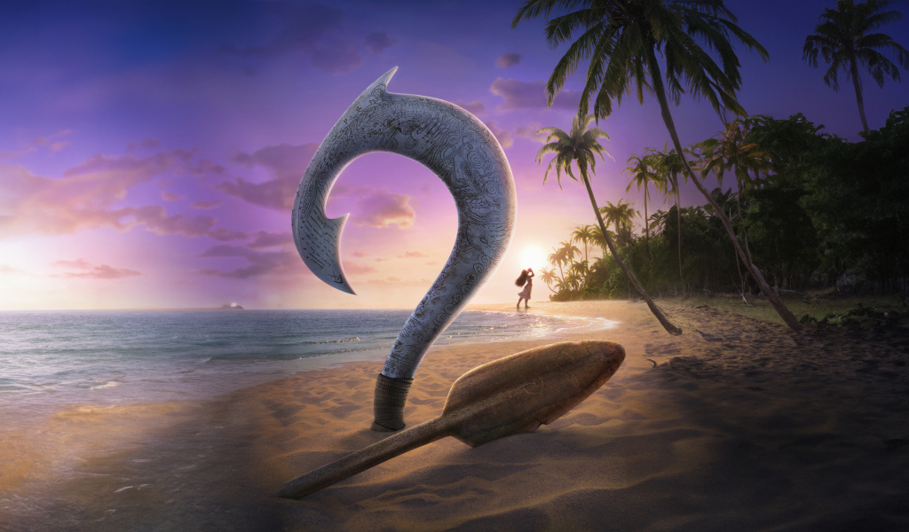 Логотип нового мультфильма Моана 2, 2024