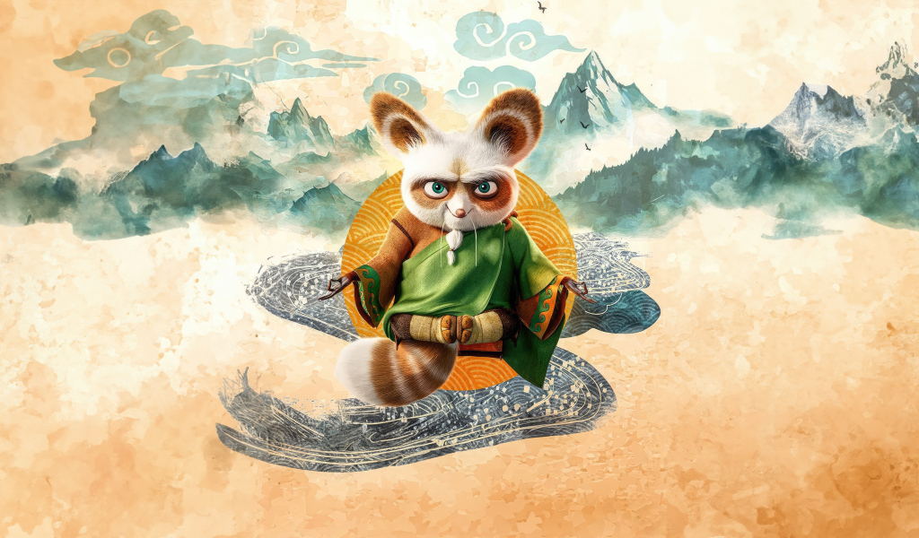 Мастер Шифу в новом мультфильме Кунг-фу панда 4