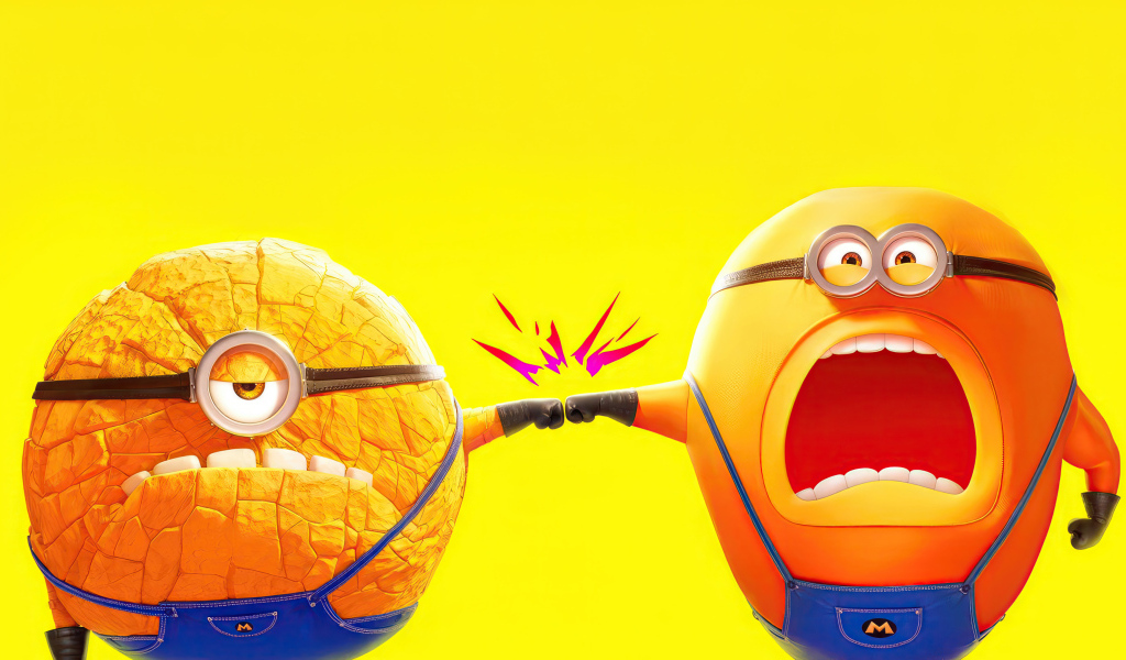 Два миньона из мультфильма  Гадкий я 4, 2024