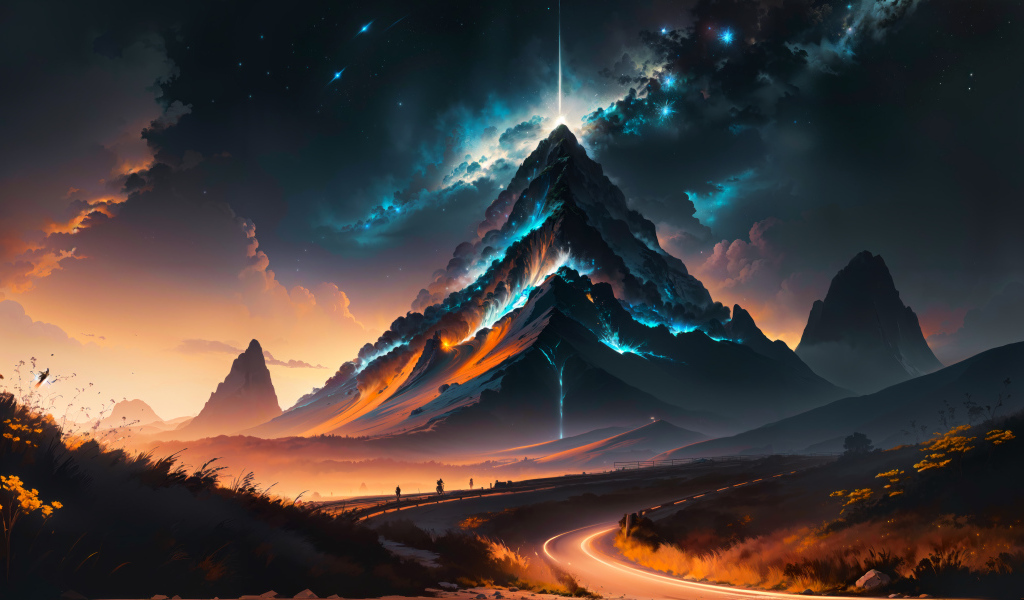 Грозовое небо над волшебной горой