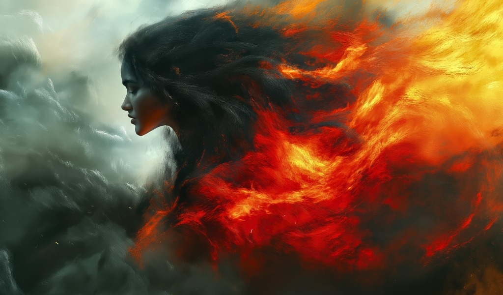 Девушка с огненными волосами