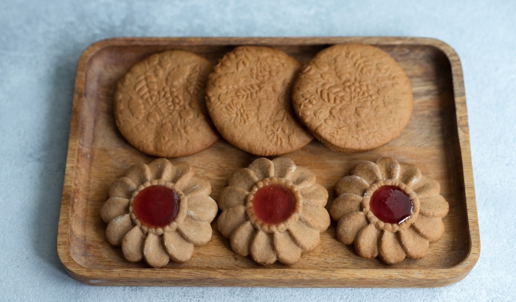 Имбирное печенье с джемом