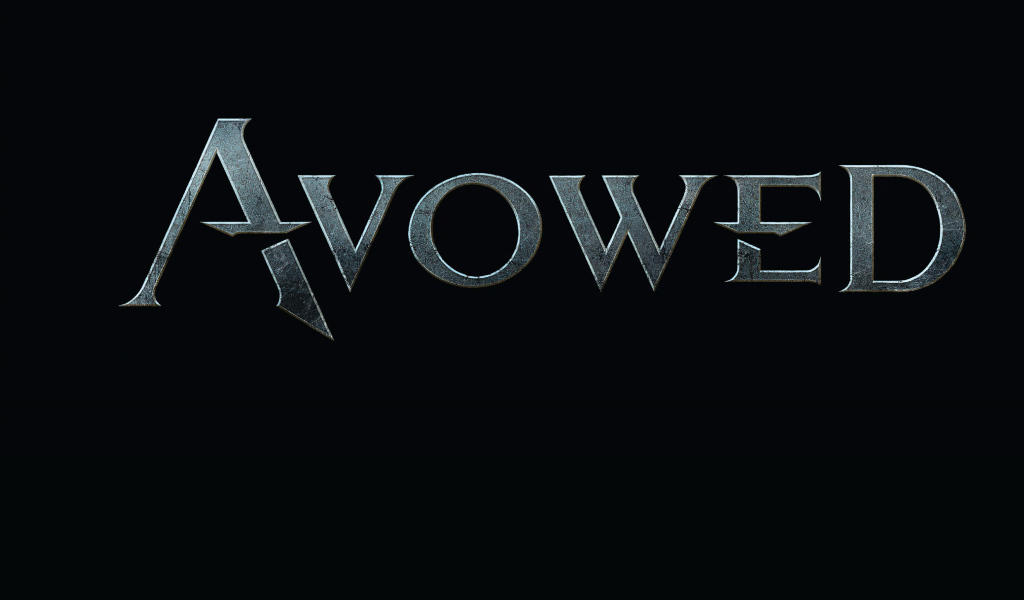 Постер компьютерной игры Avowed на черном фоне
