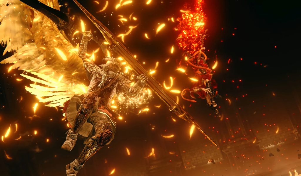 Битва в компьютерной игре Elden Ring: Shadow of the Erdtree