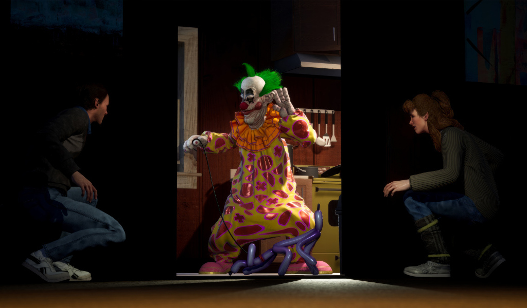 Клоун из видео игры Killer Klowns from Outer Space: The Game, 2024