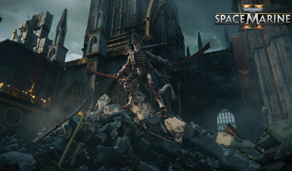 Монстр из компьютерной игры Warhammer 40,000: Space Marine 2