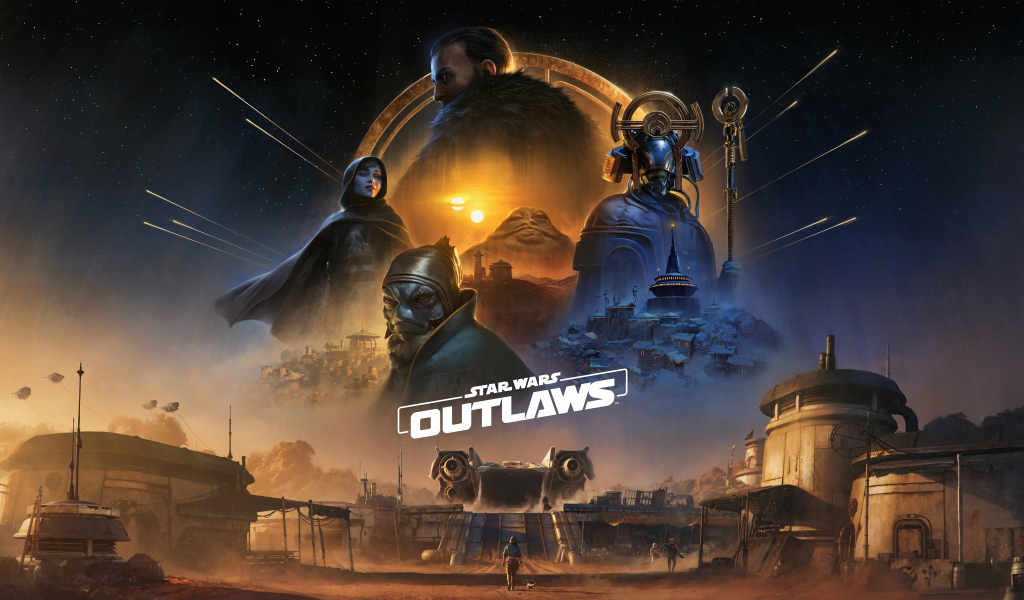 Постер новой компьютерной игры Star Wars Outlaws, 2024
