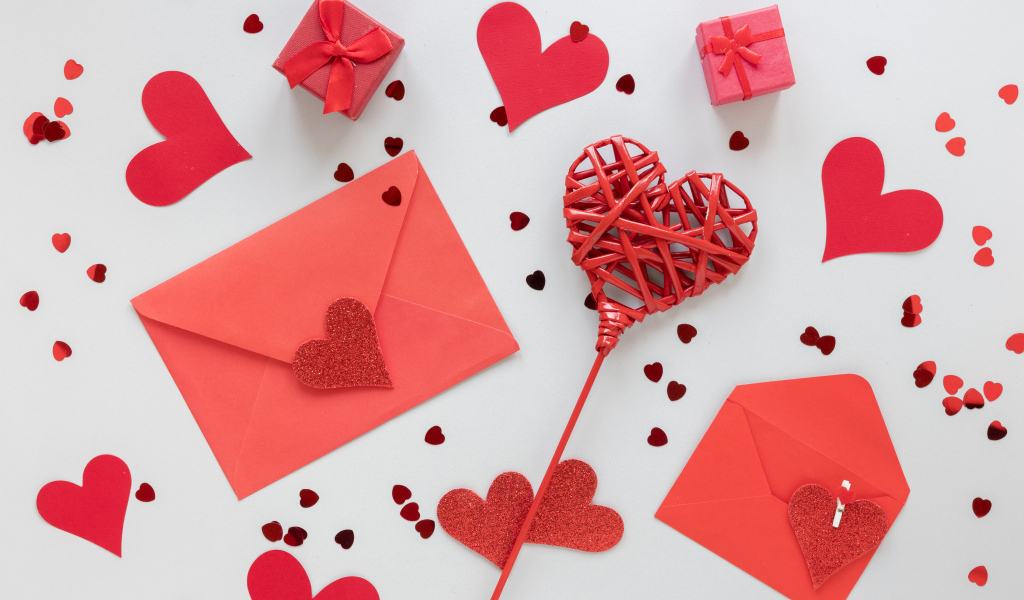 Конверты с валентинками на день влюбленных