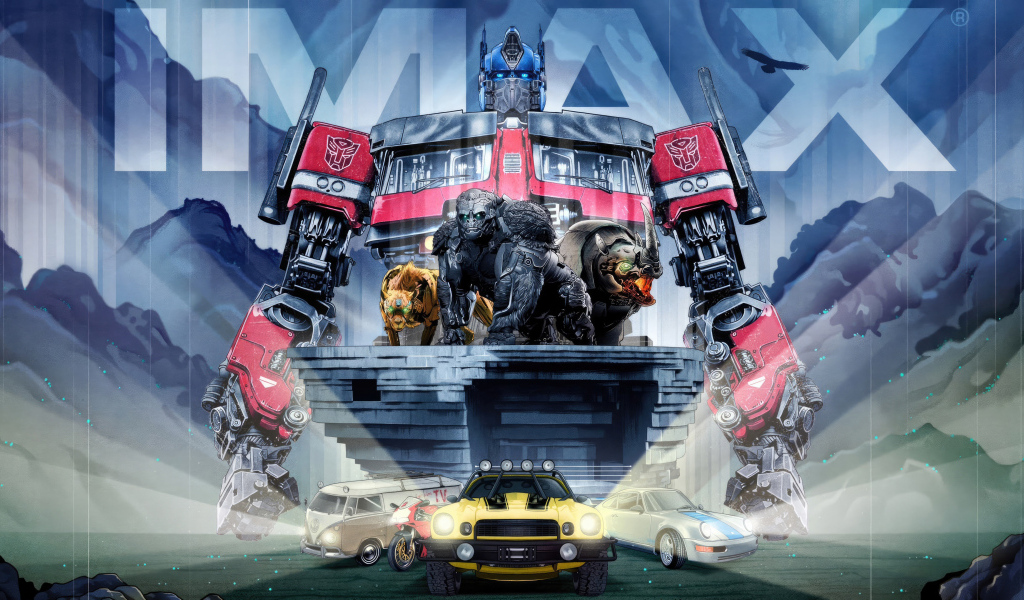 Красивый яркий постер фильма Трансформеры: Восхождение Звероботов