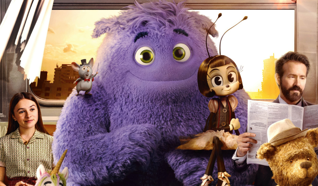 Яркий постер новой комедии Воображаемые друзья (IF), 2024