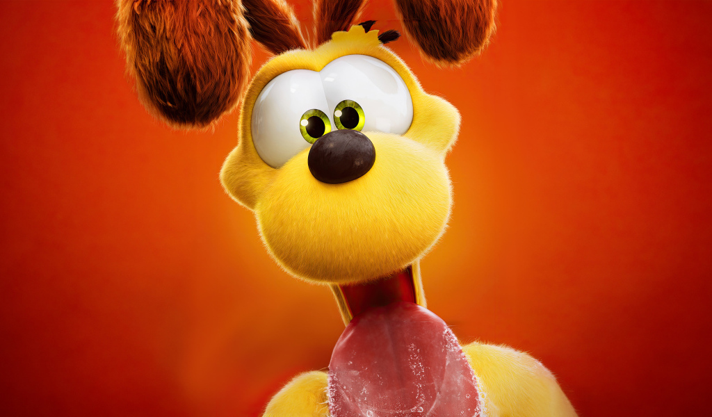 Пес Оди персонаж нового мультфильма Гарфилд в кино, 2024