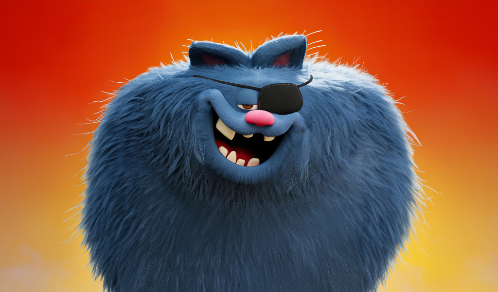 Пушистый серый кот персонаж фильма Гарфилд в кино, 2024