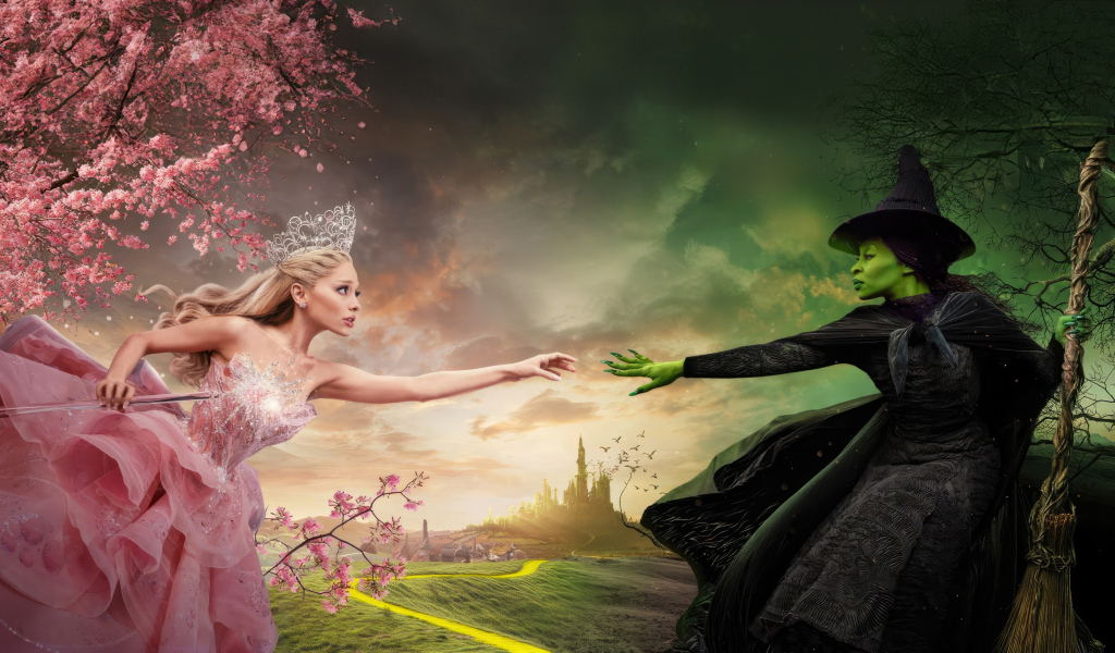 Глинда и Эльфаба  персонажи нового фильма Злая: Часть первая, 2024