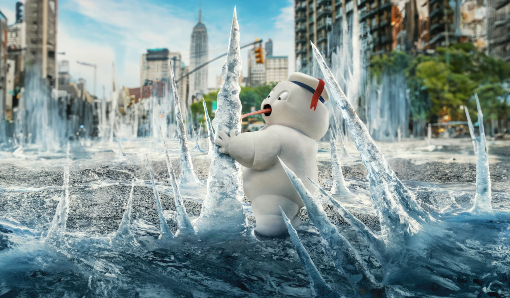 Зефирный великан во льду фильм Охотники за привидениями: Леденящий ужас