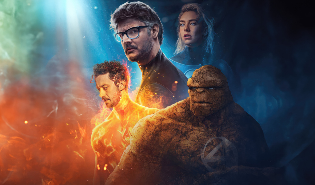 Постер нового фильма Фантастическая четвёрка, 2025