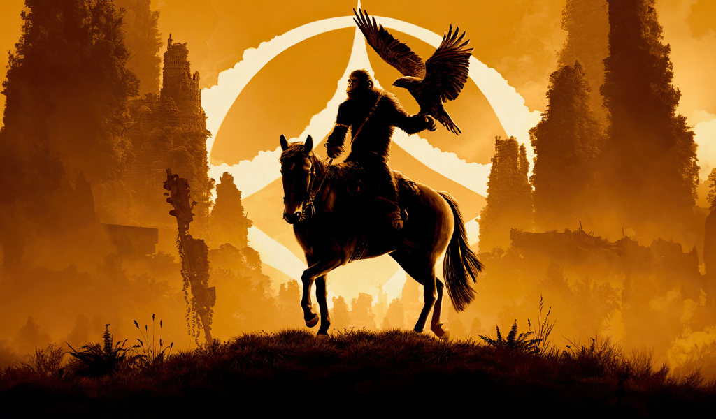 Постер нового фильма Планета обезьян: Новое царство, 2024