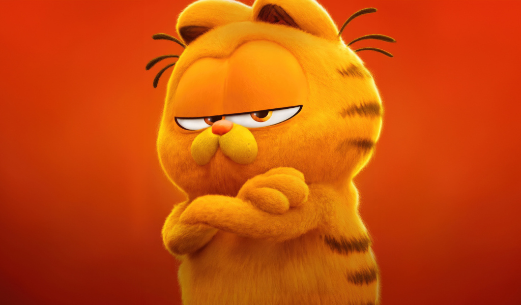 Рыжий кот Гарфилд персонаж нового мультфильма Гарфилд в кино, 2024