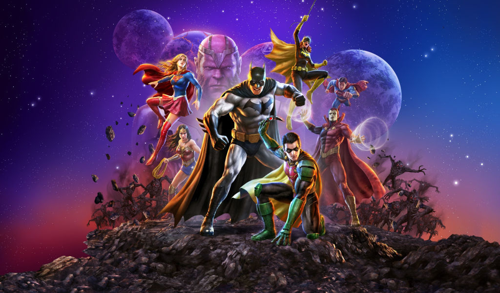 Постер супергеройского фильма Лига справедливости: Кризис на бесконечных землях - Часть вторая