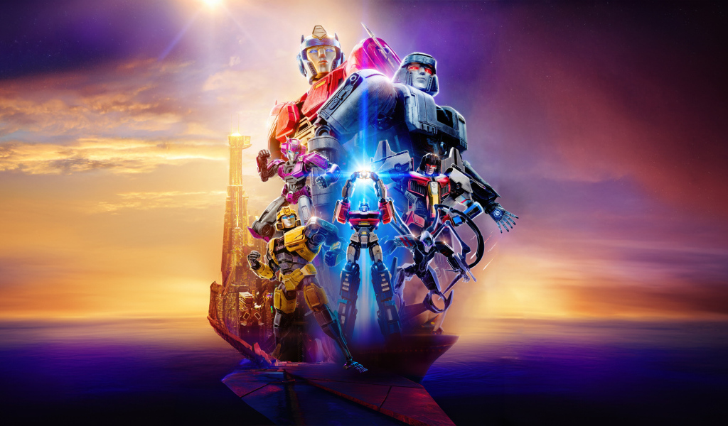 Супергеройский постер нового фильма  Трансформеры: Начало, 2024