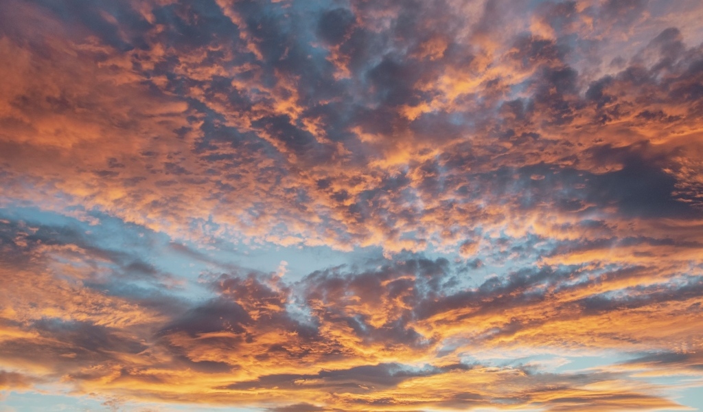 Густые темные облака в небе