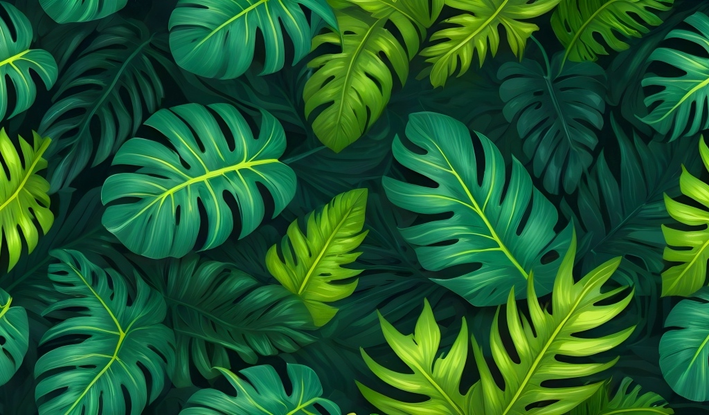 Зеленые листья крупным планом для фона