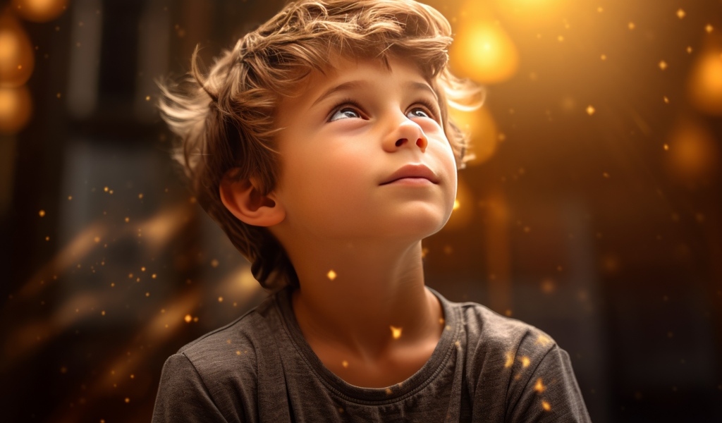 Маленький мальчик мечтатель 