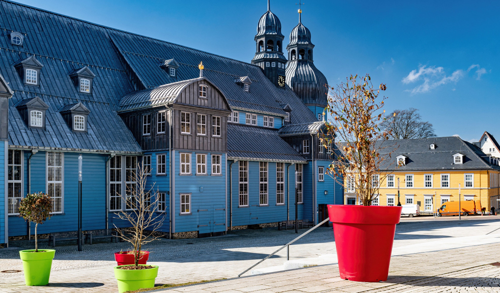 Церковь в городе Клаусталь-Целлерфельд, Германия