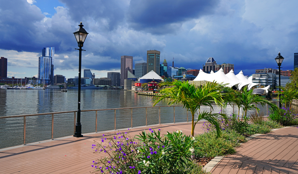 Набережная курорта Балтимор, США