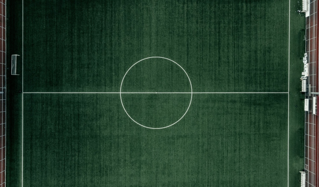 Футбольное поле вид сверху